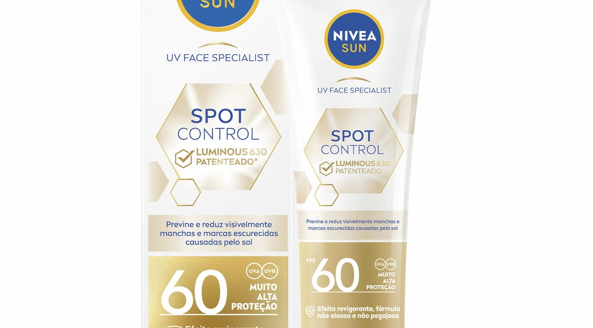 NIVEA SUN Protetor Solar Facial Fluido Spot Control Luminous 630® FPS60 40ml