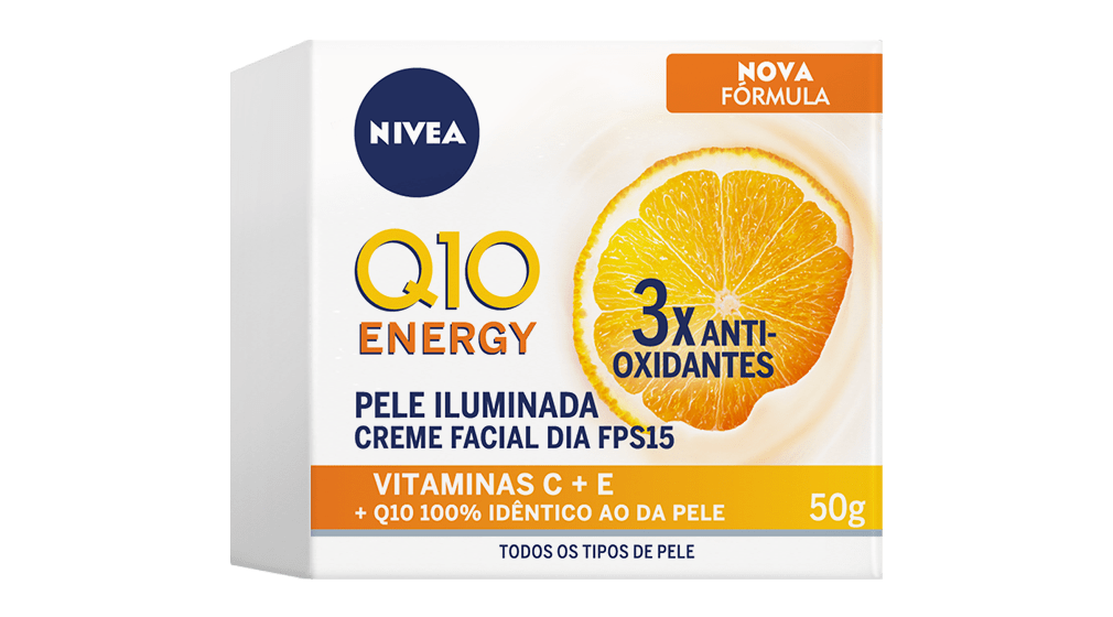 NIVEA Creme Facial Q10 Power Energy Antissinais Dia 50g