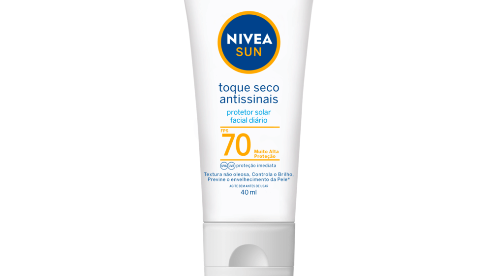 NIVEA SUN Protetor Solar Facial Toque Seco Antissinais FPS70 40ml