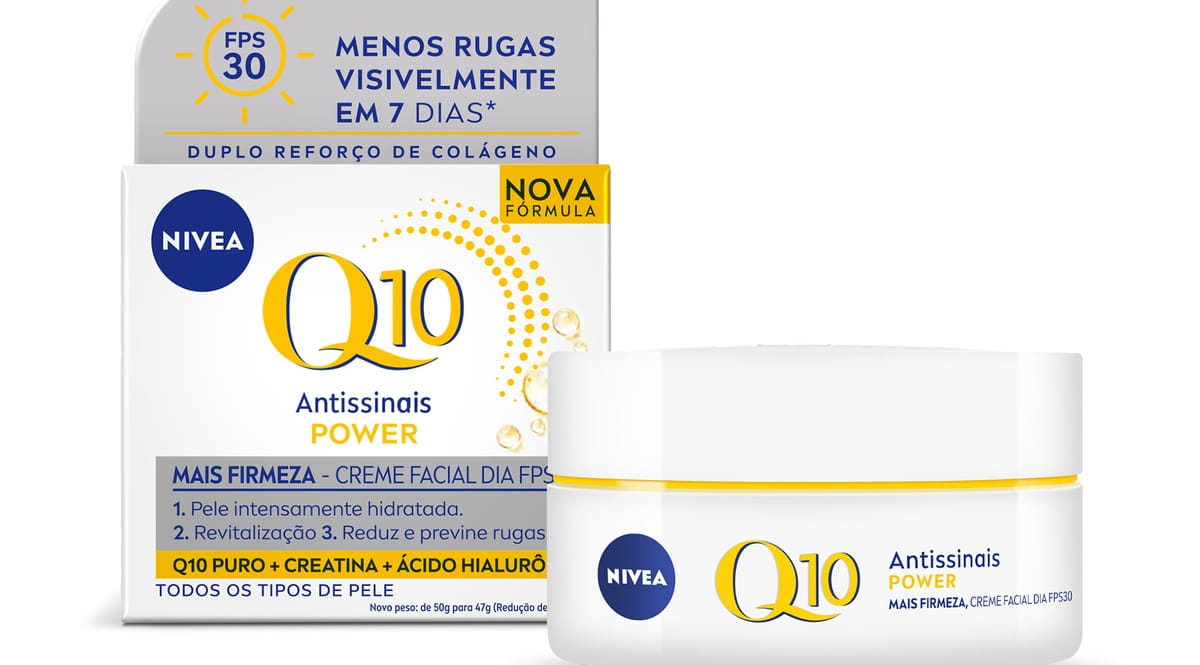 NIVEA Creme Facial Antissinais Q10 Power Dia FPS 30 47g