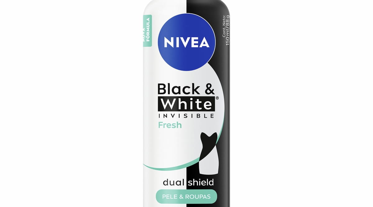 NIVEA Desodorante Aerossol Antitranspirante Black & White Invisible Fresh 150ml