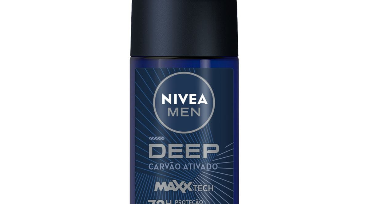 NIVEA MEN Antitranspirante Roll-on Deep MaxxTech Carvão Ativado 50ml