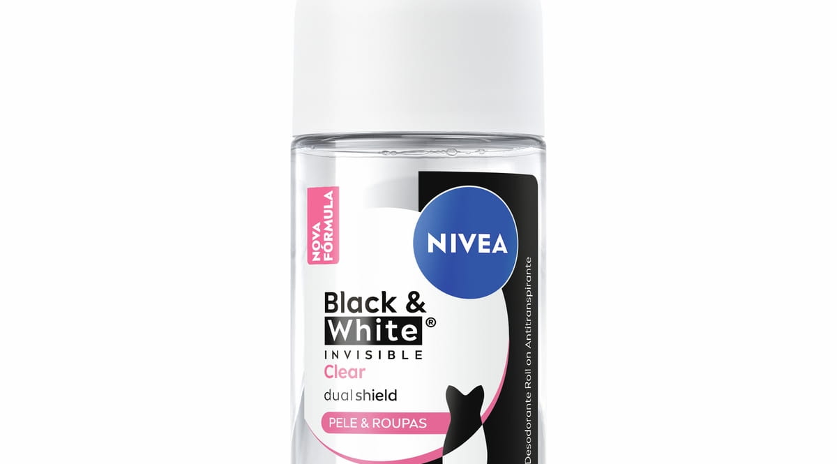 NIVEA Desodorante Roll-on Antitranspirante Black & White Invisible Clear 50ml