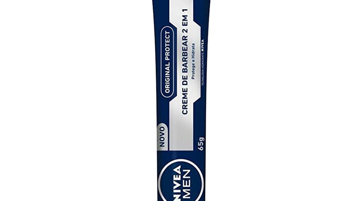 NIVEA MEN Creme de Barbear 2 em 1 Original Protect 65g