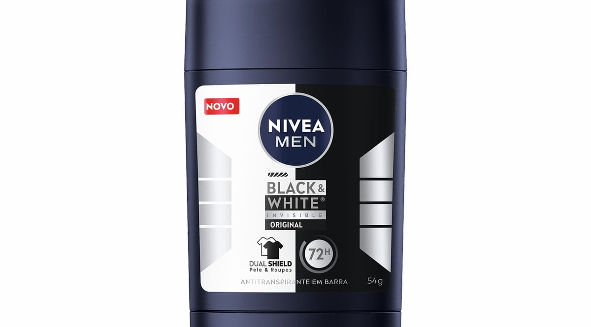 NIVEA MEN Desodorante Stick Antitranspirante Black & White Original 54g
