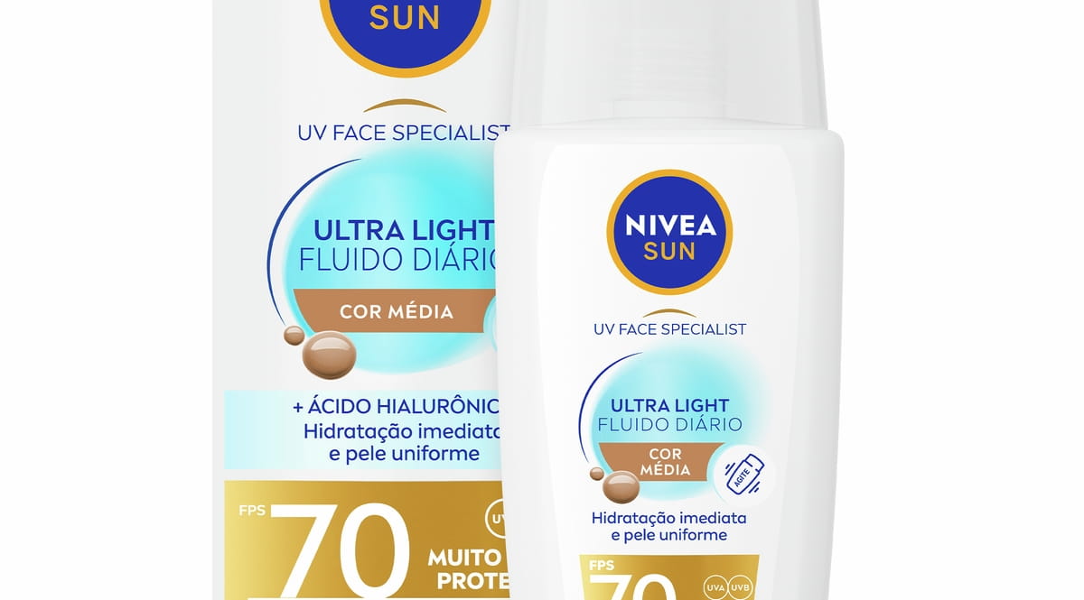 NIVEA SUN Ultra Light Fluido Diário FPS70 Cor Clara 40ml